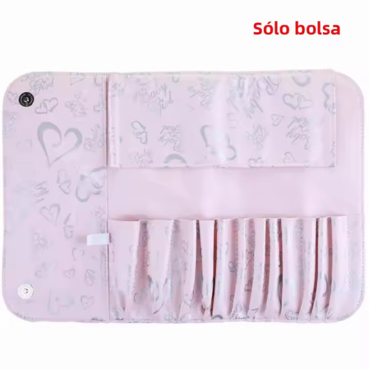Estuche Portátil Para Brochas De Maquillaje Organizador De Cosméticos Bolsa De Pintura Herramientas De Belleza Material Oxford Tamaño 23x17.5cm - 1