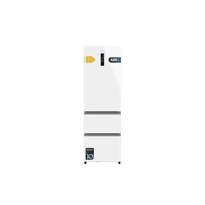 Cecotec Frigorífico Bolero CoolMarket Combi FD 400 White Glass E - 1