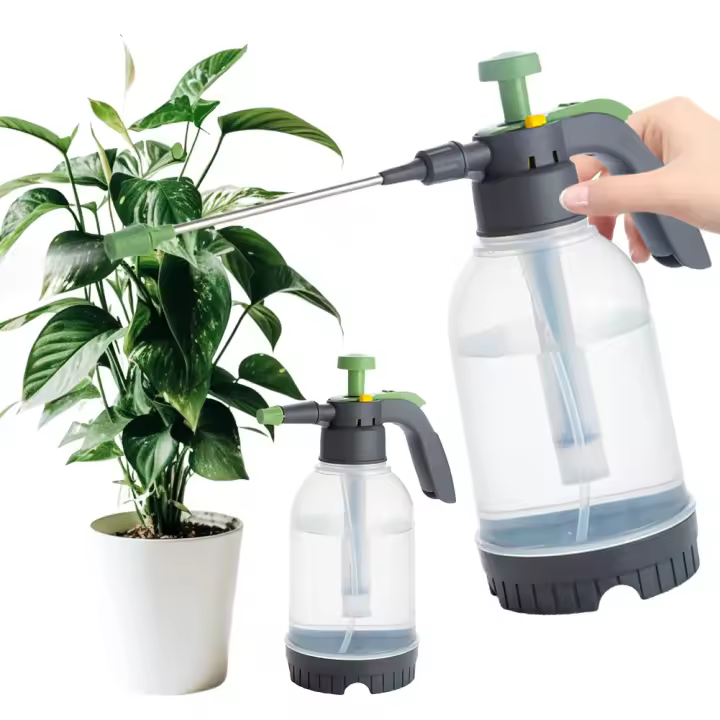 2L Jarrón De Agua Con Soplador Manual Para Jardín Herramientas De Riego Y Desinfección Juguete De Bomba De Aire Para Jardinería - 1