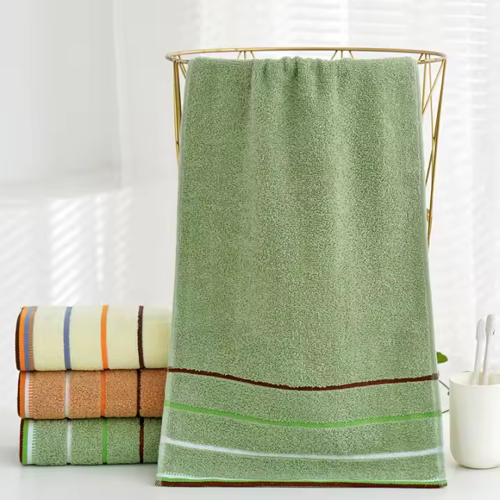 Toalla De Mano De Baño De Algodón 100% Engrosada Para Rostro Y Cabello Toallas De Viaje Para Adultos Absorción De Agua Mejorada - 1