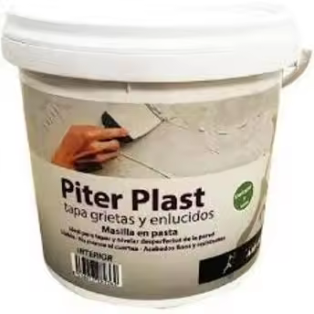 Emplaste / Masilla tapa grietas y enlucidos Piter Plast interior. Amarto - 1