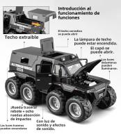 Modelo De Coche De Aleación 1/32 Avtoros Shaman 8x8 ATV De Rusia Con Sonido Y Luz Simulación De Coche Metálico Regalos De Colección Para Niños Y Adultos - details 4