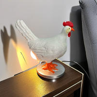 Lámpara De Mesa Creativa Con Gallo Y Huevo Cargada USB Luz Nocturna Realista Divertida Para Decoración Del Hogar - details 3
