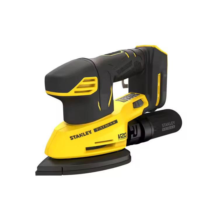 Stanley Lijadora de Detalle 18V - Velocidad Variable 0-12.000 Rpm - Bolsa de Extracción de Polvo - 1