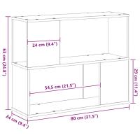 vidaXL Soporte para TV Blanco 80x24x63 cm de Madera - details 7