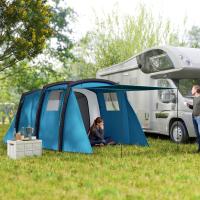 Outsunny Tienda de Campaña Inflable Familiar Tipo Túnel para 3–6 Personas Tienda de Campaña Glamping con Vestíbulo Ventanas de Malla y Bolsa de Transporte Protección UV 50+ Impermeable al Aire Libre - details 1