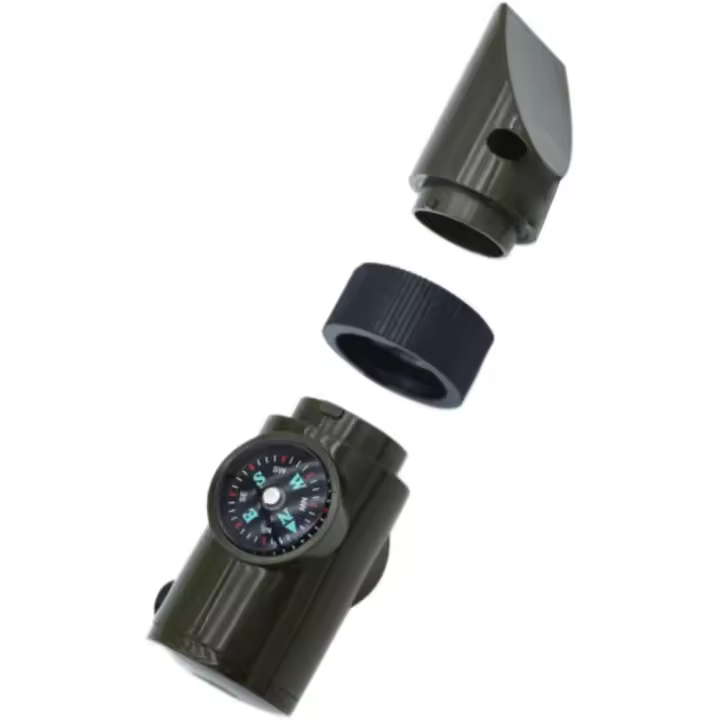 Kit de Supervivencia para Acampar de Silbato de Emergencia 7 en 1 con Silbato de Silbato de Caza - 1