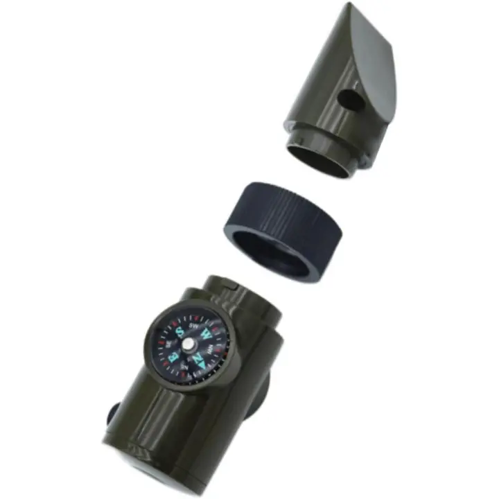 Kit de Supervivencia para Acampar de Silbato de Emergencia 7 en 1 con Silbato de Silbato de Caza - 1