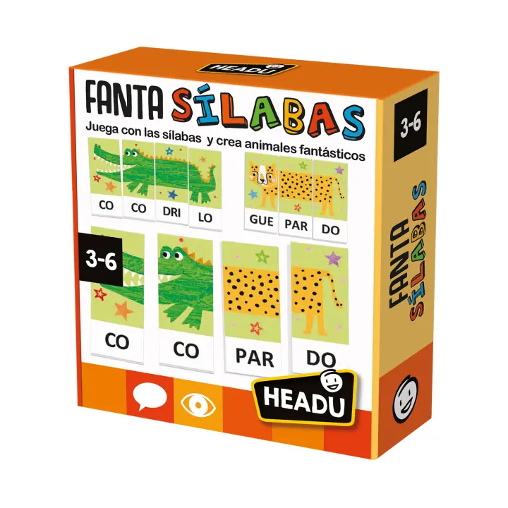 Headu - Fantasilabas | Juegos Educativos Niños 4 Años O Más|  Juegos De Mesa Niños 4 Años A 7 | Aprender A Leer | Juegos Infantiles | Regalo Niño 4 Años O Más - 1