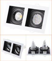 Lámpara LED De Bajo Techo Para Bombillas GU10 Marco De Montaje Foco De Iluminación Revestimiento Metálico Blanco Y Negro Para Dormitorio Y Cocina - details 14