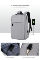Mochipa de negocios de Doble neumático, color sólido con USB, Bolsa de orden simple - details 5