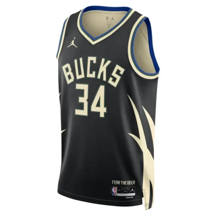 Camiseta Giannis Antetokounmpo Milwaukee Bucks Statement Edition - Jordan Swingman - 1