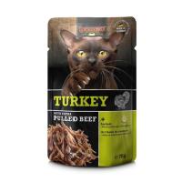 16 Sobres x 70 gr - Leonardo Sobre Pavo + Carne Extra Desmenuzada de Ternera para Gatos - details 2