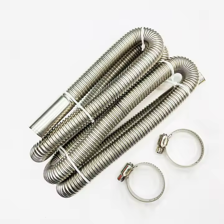 Pipes De Escape De Acero Inoxidable Para Calentador De Aire Diesel 200CM Tubo De Gas Ventosa Para Calentador De Coche Eberspacher Webasto - 1