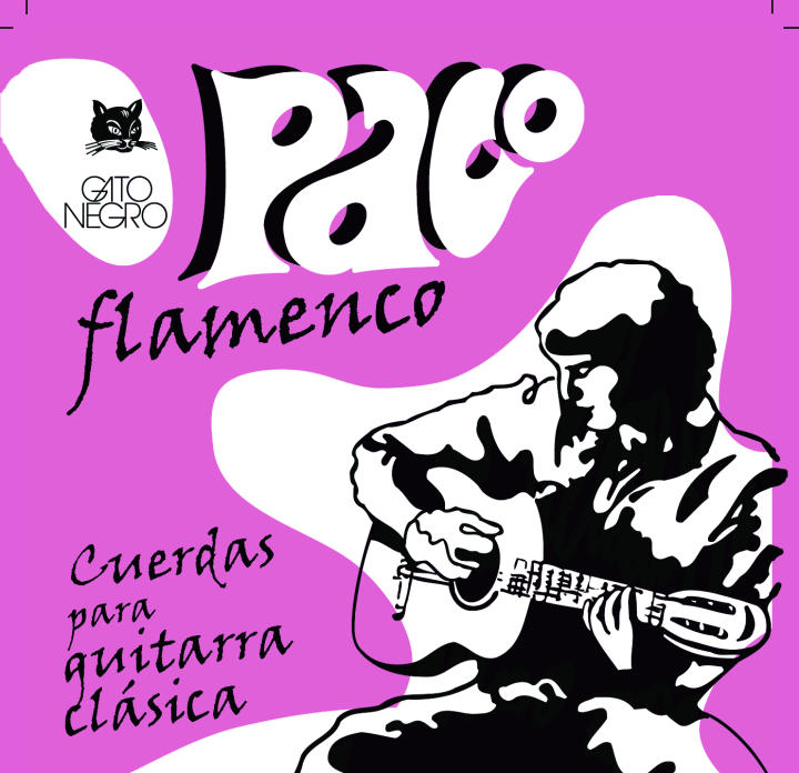 Cuerdas&nbsp;para&nbsp;Guitarra&nbsp;Clásica&nbsp;y&nbsp;flamenca&nbsp;&nbsp;Gato&nbsp;Negro&nbsp;Paco. Fabricadas en nylon y entorchadas con acero de alta calidad, Interpretación&nbsp;dulce&nbsp;y&nbsp;pulsación&nbsp;cómoda&nbsp;y&nbsp;suave.&nbsp;&nbsp;Calibres&nbsp;0.74-0.84-1.04-0.76-0.84-1.06