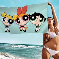 Toalla De Baño P-Power Puff-Girls Para Niñas Toalla De Playa Personalizada Toalla De Piscina Regalo De Vacaciones Toalla De Picnic Toalla De Fiesta Tamaño 30x60 Cm 50x100 Cm Absorbente Y Secado Rápido Poliéster/Celulosa De Paja - details 6