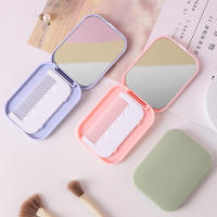 Pequeño Espejo Y Peine De Moda Portátil Plegable Para Niñas Herramientas De Maquillaje Espejo De Vestíbulo Con Peine - details 10