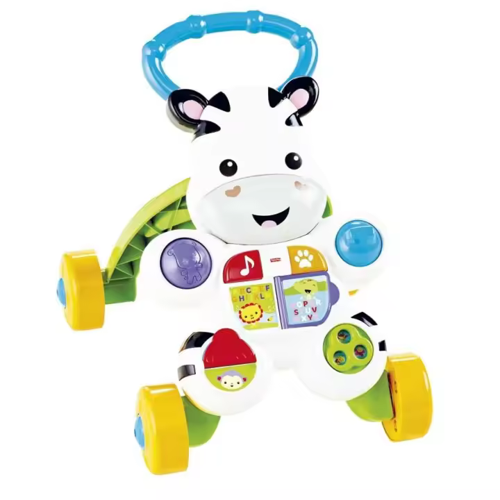 Fisher Price. Andador Cebra parlanchina primeros pasos. regalos y juguetes para niños y niñas +6 meses (Mattel DLD87) - 1