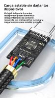 NNBILI 2pcs Cable De Carga Rápida 100W C-C Y A-C Tipo-C Para Huawei Samsung Cable De Acero Tejido 1M 2M - details 7