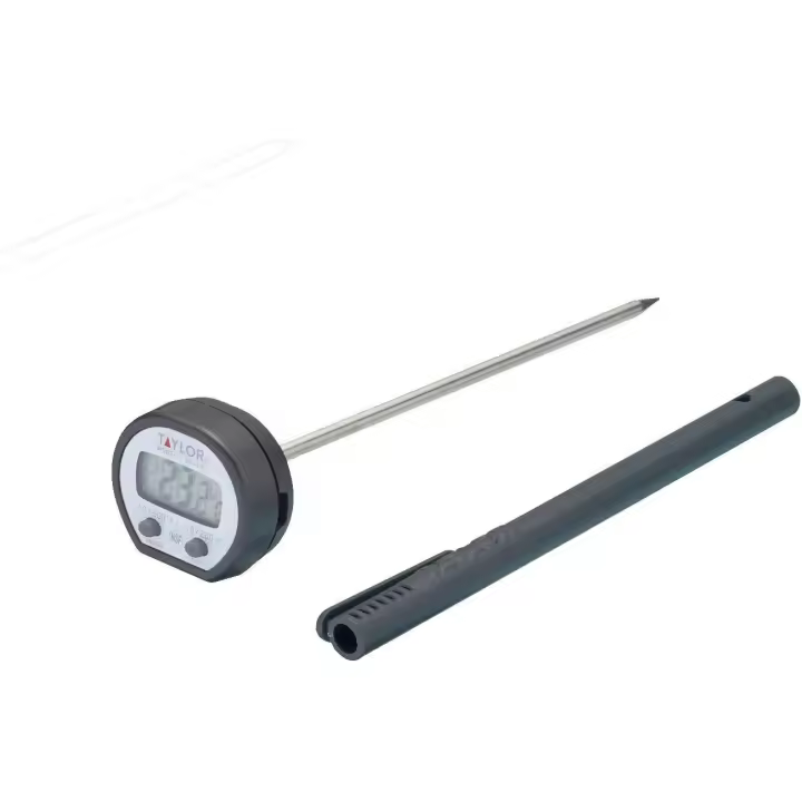 Taylor Pro Termómetro Digital de Cocina, Sensor de Cocción Multifuncional con Registro de Alta Temperatura, Acero Inoxidable - 1