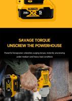 Llave De Impacto Sin Cable Dewalt DCF892 812N.m Torque Alto Three Speed Herramientas De Reparación Automotriz Con Motor Sin Escobillas 1/2 Pulgada - details 2