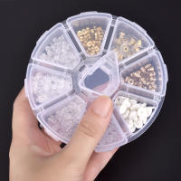 Caja De Tapones Para Orejas De Silicona Y Aleación De Goma Para Joyería DIY Estilos Múltiples 100-1040pcs/Box Accesorio De Fabricación De Joyas - details 8