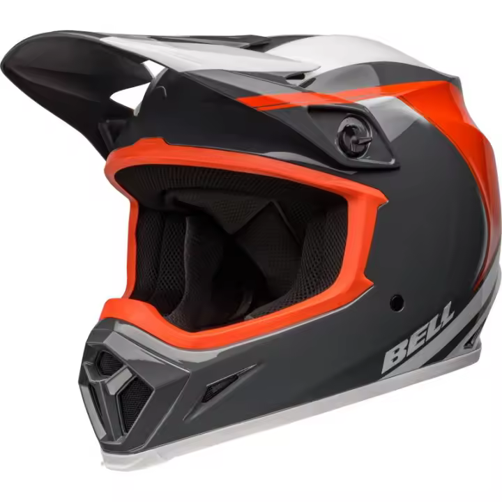 Casco BELL MX-9 Mips - Dart Gloss Charcoal/Orange TALLA S - 1