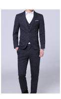 Traje De Three-piece Elegante Para Novio 2024 Con Chaleco Y Pantalones De Alta Calidad Para Bodas Y Negocios Estilo Inglés M-5XL - details 9