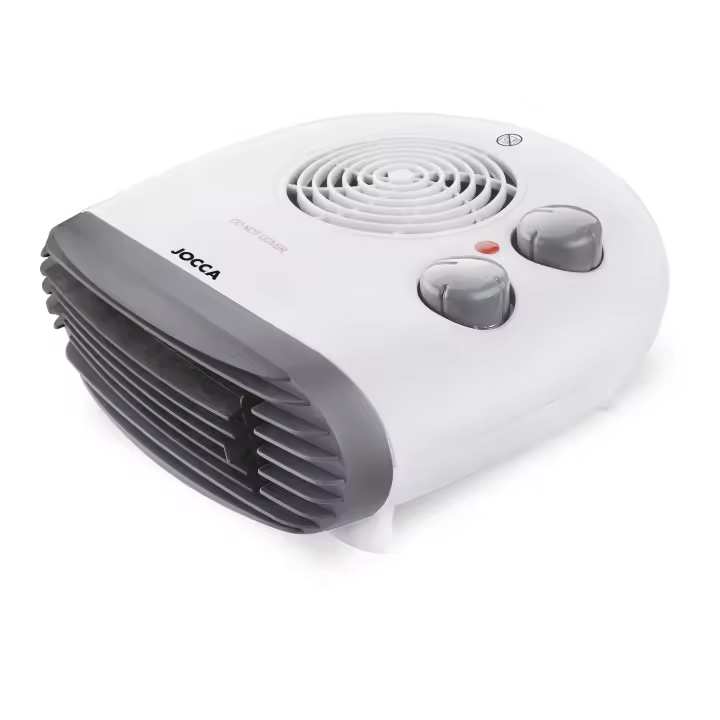 Calefactor eléctrico portátil Jocca 2000W con termostato, función calor y ventilador, calor rápido y uniforme, bajo consumo, pies antideslizantes, apagado automático, luz indicadora, ideal para mantener la temperatura estable en cualquier estancia. - 1