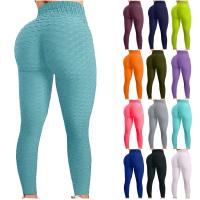 Leggings De Yoga Para Mujer Fitness Running Cintura Alta Slim Pantalones Deportivos Push up Secado Rápido Gimnasio Correr Trabajo Largo - details 0