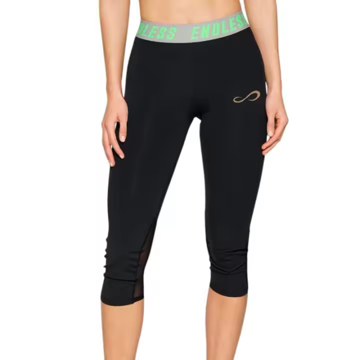 Mallas Endless Iconic Negro Verde - 1