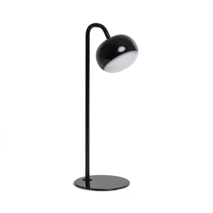 Ledkia Lámpara de Mesa Metal LED 3W con Batería Recargable USB Tunja Negro - 1