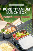 Caja De Almuerzo Plegable De Titanio Puro Para Exteriores Caja Bento De Camping Con Manija Portátil Sellada Para Estudiantes Caja De Picnic Con Mantenimiento De Frescura - details 0