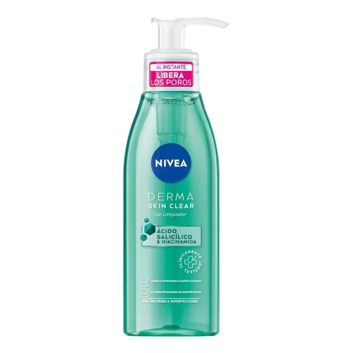 NIVEA Derma Skin Clear Gel Limpiador Facial 150ml - 1