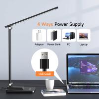 Lampara Escritorio Portátil LED, 120-500 Lumen Flexo LED Escritorio, USB / Recargable 5 Modos Flexo Escritorio, Lampara LED Escritorio Plegable & ajustable,Lampara de Mesa,Lampara de Escritorio, Luz Escritorio Lamparas LED - details 1