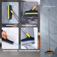 Cepillo De Piso Rotativo 3 En 1 Con Mango Largo Cabeza Triangular De 120 Grados Para Baño Y Cocina Microfibra Ecológica - details 11