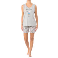 Kisses and Love-Pijama de Verano Tirantes Anchos Algodón KL45250 para Mujer
