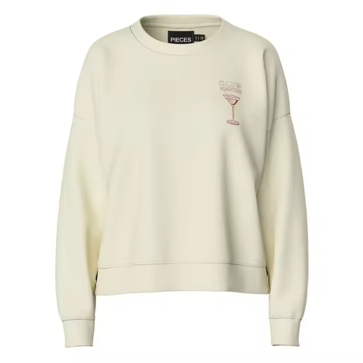 Ropa mujer Sudaderas Pieces Sudadera Chilli Print Blanco - 1