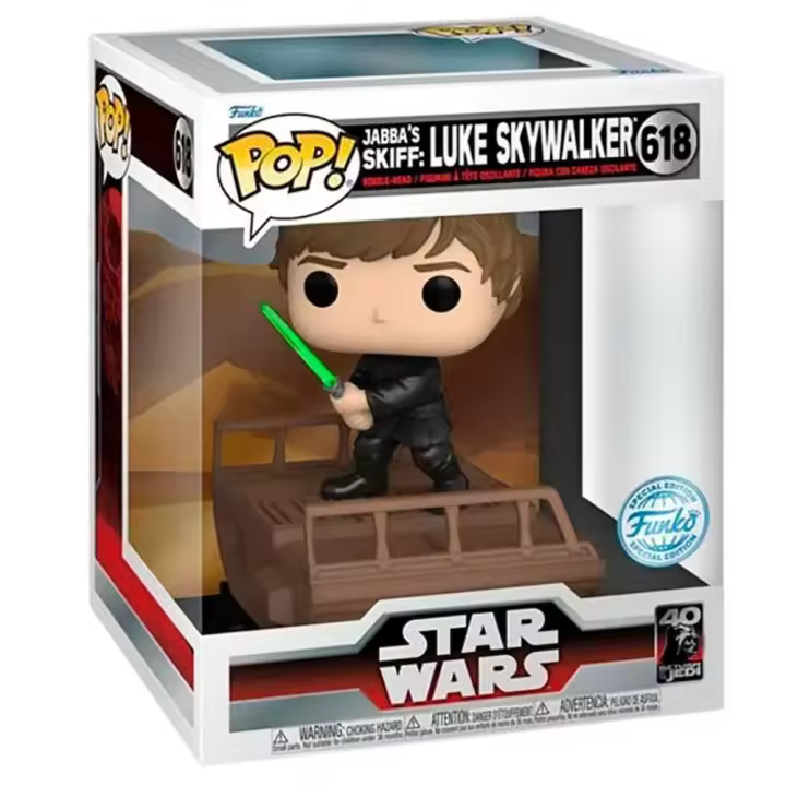 Funko Figura Pop Deluxe Star Wars Luke Skywalker Exclusive - 1