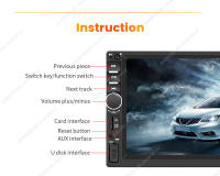 Reproductor Multimedia HD Para Coche 1Din CarPlay Android Auto Universal MP5 Soporta Controles Del Volante Y Cámara Trasera - details 16