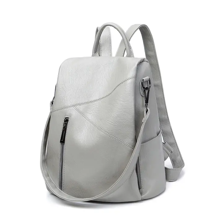 Tienda BIT Mujer de la moda Cuero genuino mochilas patchwork Vaca hombres Bolsa antirobo Viaje Colegio para Niños - 1