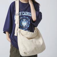 Bolso Bandolera De Lona Casual Para Mujer Y Hombre Gran Capacidad De Color Sólido Estilo Trendy Y Cool Para Estudiantes Y Adultos - details 7