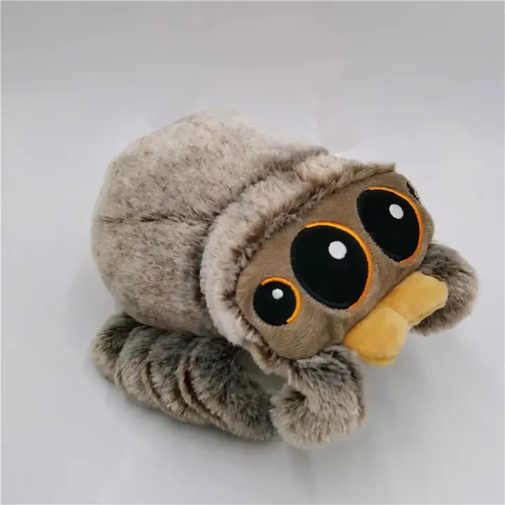 Adorable Peluche De Araña Negra Para Niños Juguete Suave De Animales Simulado Cojín Regalo Para Habitación De Juegos Y Decoración - 1