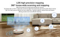 XIAOMI H40 Robot Vacuum Cleaner with Self-Empty Station, 10000Pa Suction, LDS Laser Navigation, Voice Control/App - details 5