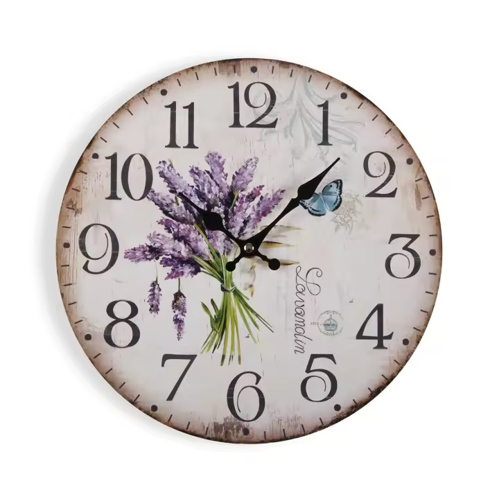 Versa Sheffield Reloj de Pared Decorativo, para Salón o Cocina, Medidas (Al x L x An) 30 x 4,3 x 30 cm, 1 pila 1.5 V AA necesaria (no incluida), Color Multicolor - 1