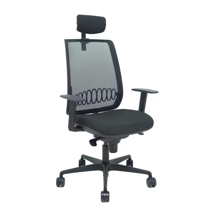 Silla Alares sincro malla negra bali negro brazo regulable cabecero regulable - 1