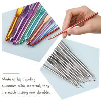 Kit De Crochet KOVEEN Con 100 Piezas Tamaños Variados Aleación De Aluminio Agujas De Tejer Acero Inoxidable Fundas De Cuero Herramientas De Tejer - details 2