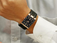 Reloj De Hombre WWOOR Oro Cuadrado Marca Top Lujo Reloj De Pulsera Acero Inoxidable Impermeable Movimiento De Cuarzo Romano - details 11