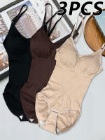 Set De 3 Bodys De Color Sólido Para Modelar El Cuerpo Diseñados Para Levantar Los Brazos Incluyen Bragas Que Acomodan Todas Las Estaciones - details 0