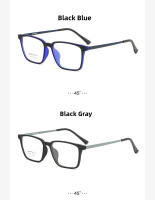 Gafas De Moda Retro Cuadradas De Titanio TR90 Tamaño Grande Antirradiación Y Anti Luz Azul Para Hombres Y Mujeres 9822 - details 7